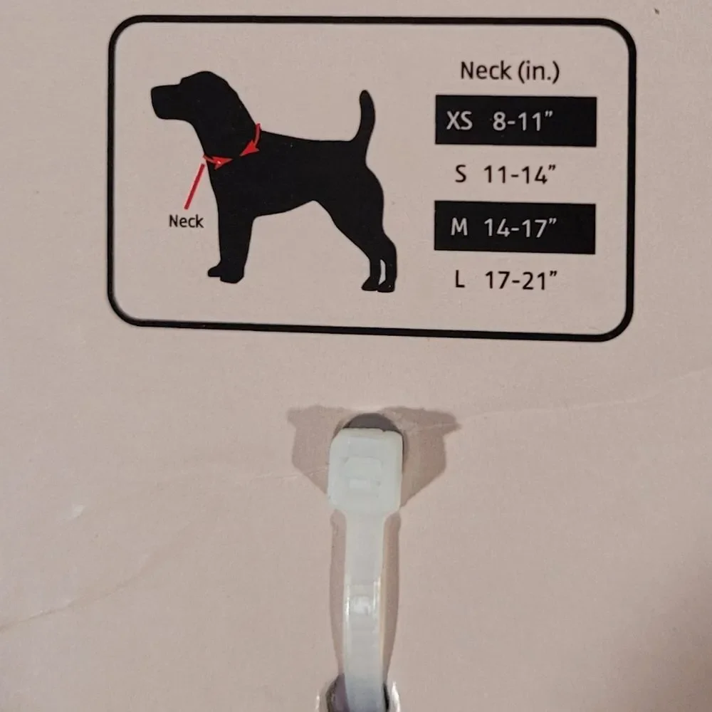 Heart to tail Large BLUE pet collar NWT